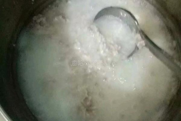 鸡蛋瘦肉粥的做法图解5