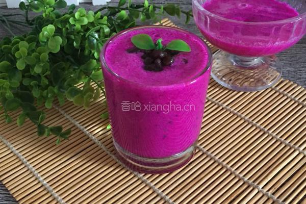 火龙果红豆奶昔的做法图解6