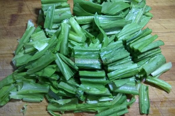 油麦菜汤的做法图解3