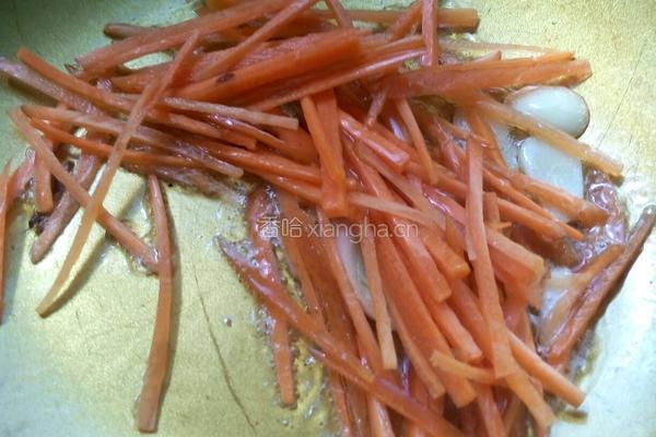 三丝炒豆腐皮的做法图解4