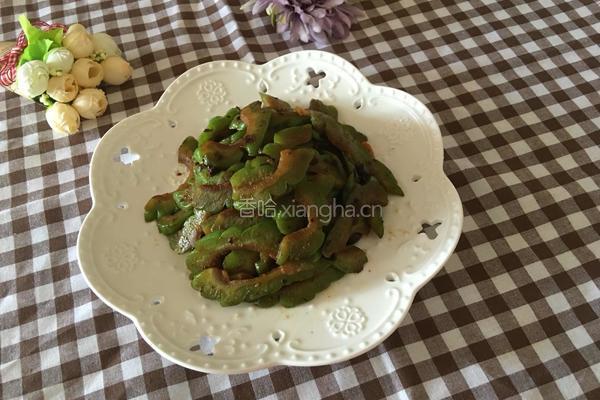 豆豉炒苦瓜的做法图解7