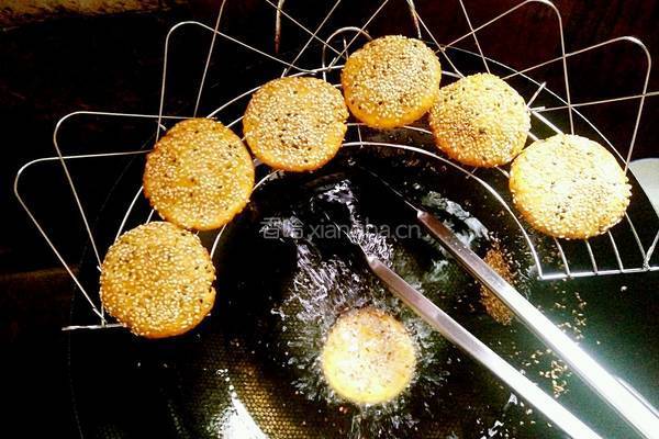 南瓜芝麻煎饼的做法图解15