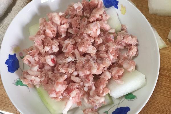 冬瓜蒸肉饼的做法图解3