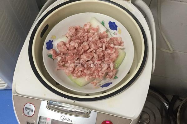 冬瓜蒸肉饼的做法图解4
