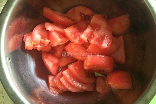 洋白菜炒西红柿的做法图解3