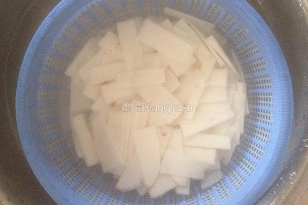 肉炒山药片的做法图解2