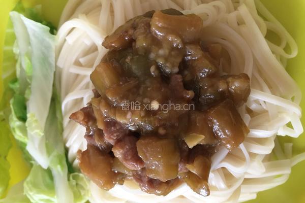 茄子肉酱面的做法图解9