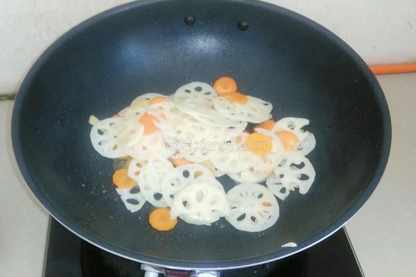 藕炒肉片的做法图解3