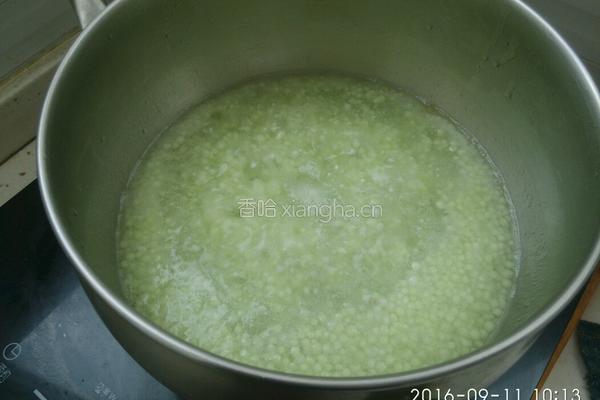 奶香地瓜西米露的做法图解2