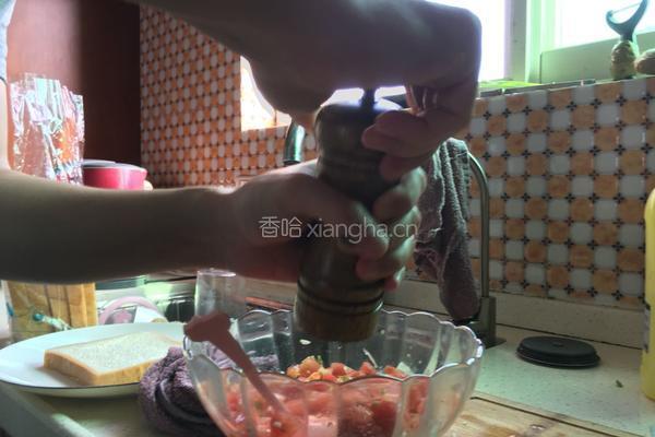 番茄奶酪土司的做法图解4