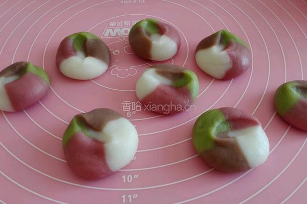 四色冰皮月饼的做法图解4