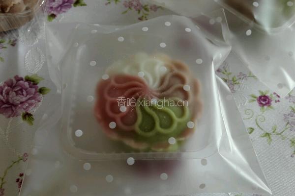四色冰皮月饼的做法图解10