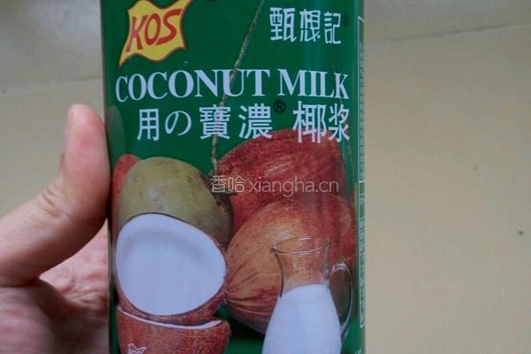 椰汁黑糖千层糕的做法图解1