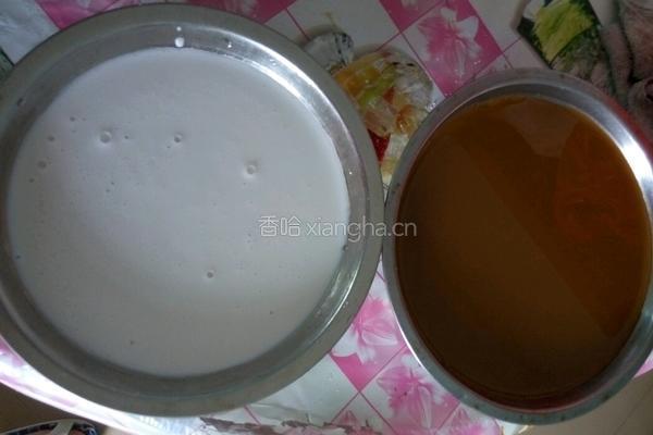 椰汁黑糖千层糕的做法图解7