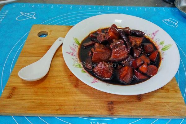 红烧肉炖蘑菇的做法图解13