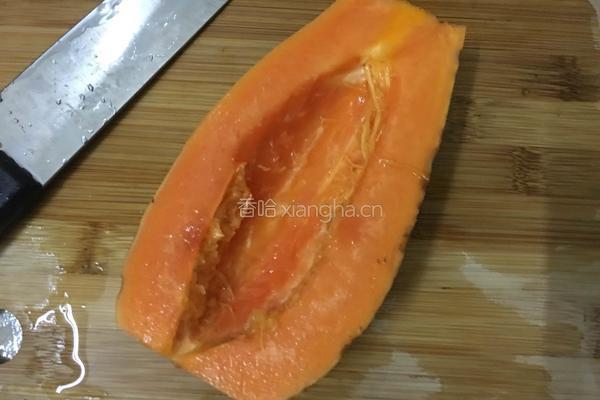 木瓜牛奶炖银耳的做法图解5