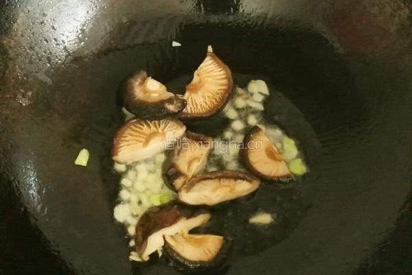 油菜香菇的做法图解6