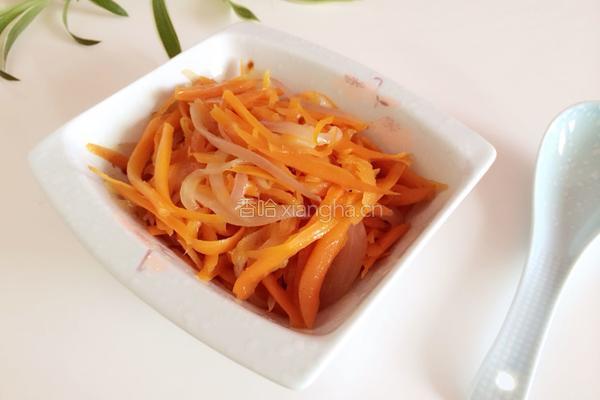 胡萝卜炒洋葱的做法图解7