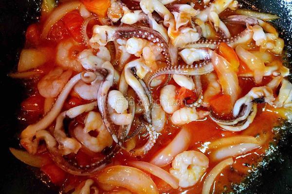 西班牙海鲜烩饭的做法图解5