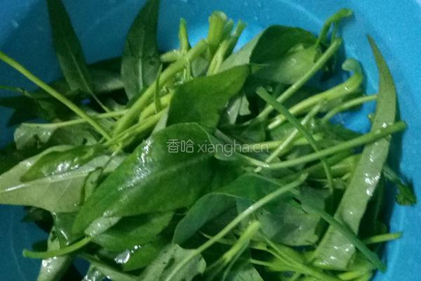 腐乳炒通菜的做法图解2
