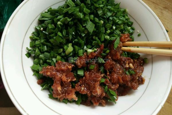 韭菜煎饺的做法图解3