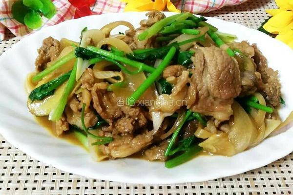 香菜爆炒羊肉的做法图解8