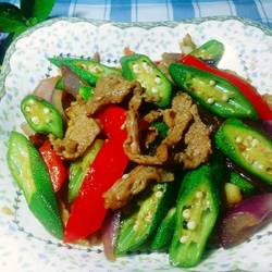 秋葵牛肉的做法[图]
