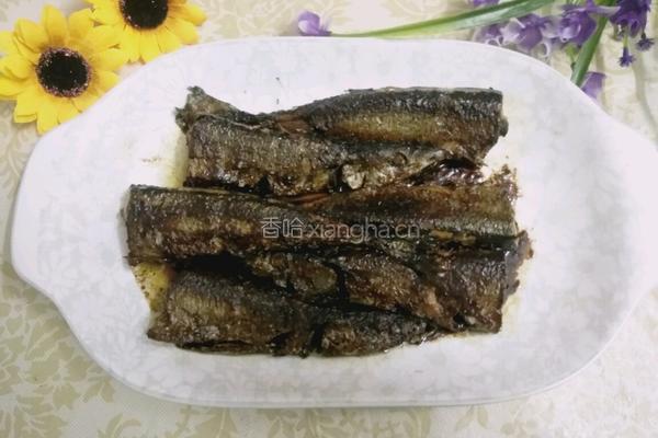 酱煎秋刀鱼的做法图解7