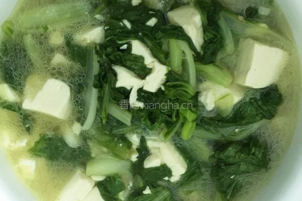小白菜炖豆腐