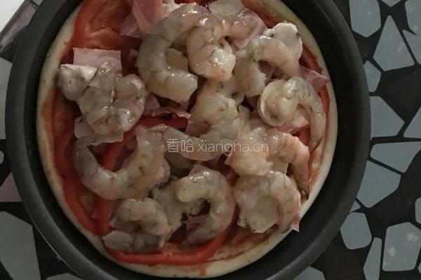鲜虾披萨的做法图解6
