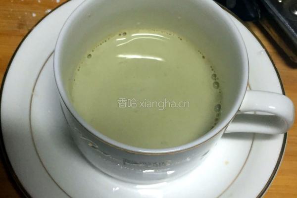 抹茶拿铁的做法图解4