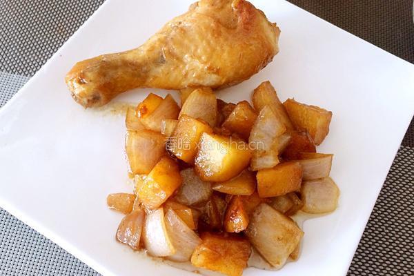 土豆焖鸡腿的做法图解8