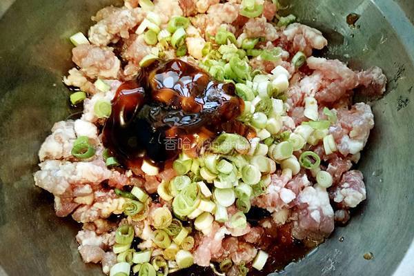 绿萝卜猪肉大馅水饺的做法图解4