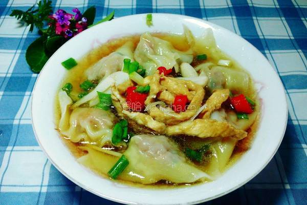 鸡丝馄饨的做法图解12