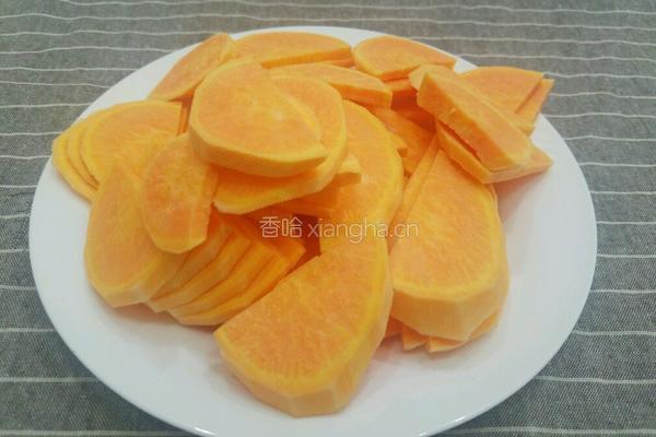 炒番薯的做法图解3