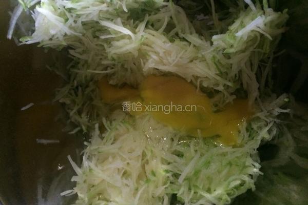 ~西葫芦土豆丝鸡蛋饼~的做法图解4