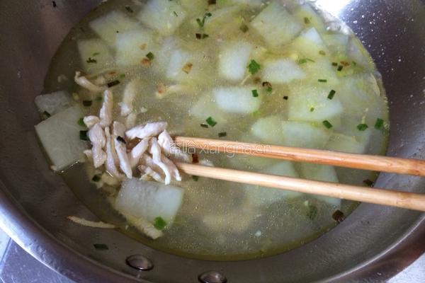 冬瓜鸡肉汤的做法图解8
