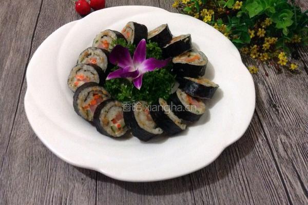 肉松紫菜包饭的做法图解9