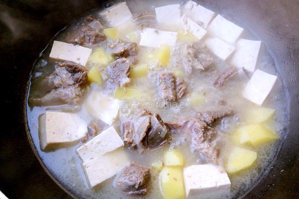 排骨土豆豆腐汤的做法图解8