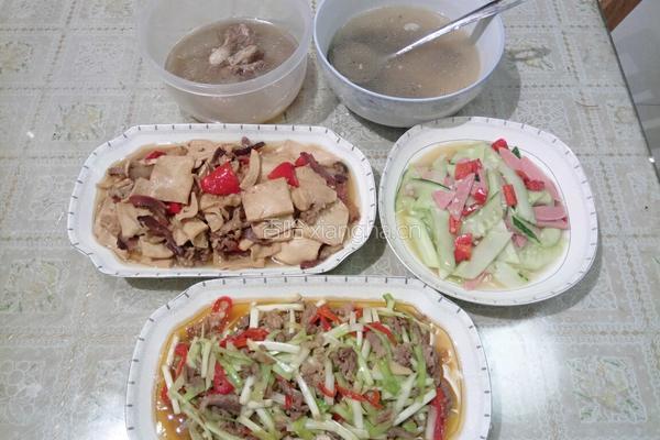 黄瓜火腿的做法图解3