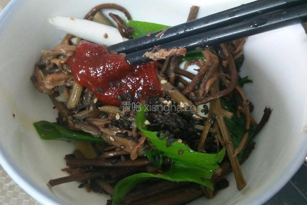 韩式拌蕨菜的做法图解5