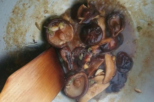 香菇趴油菜的做法图解4