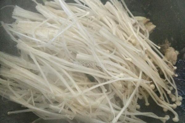 羊肉金针菇的做法图解5
