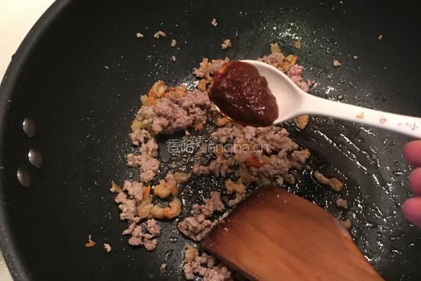 虾米肉碎炒通菜的做法图解5