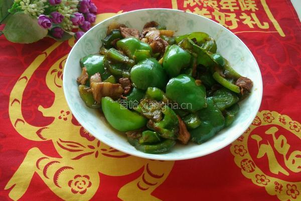 五花肉炒圆椒