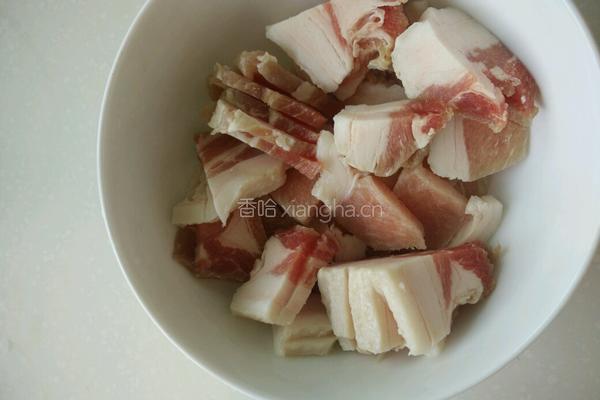 五花肉炒圆椒的做法图解3