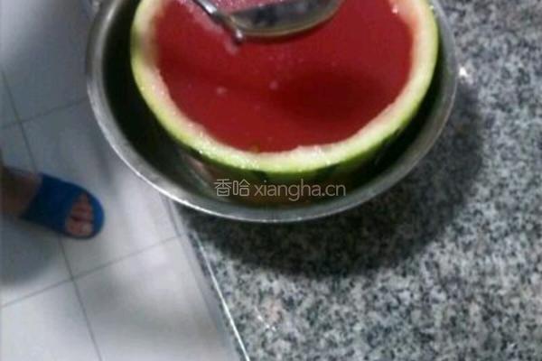 西瓜冰激凌的做法图解4