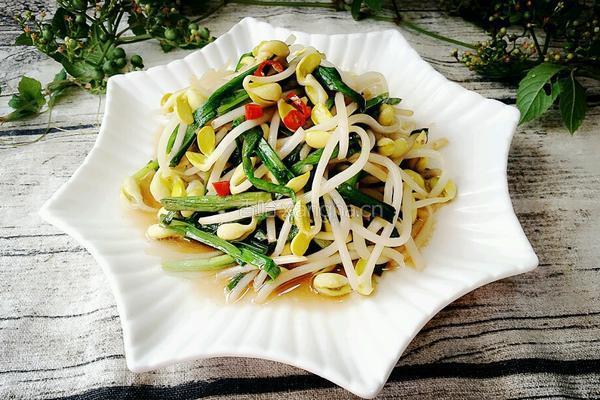 韭菜豆芽的做法图解6