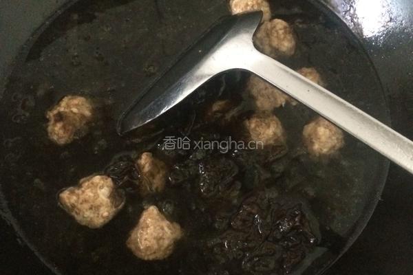 肉丸紫菜汤的做法图解5