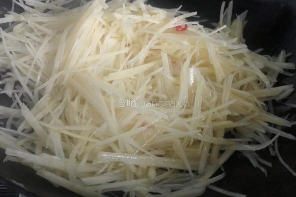 土豆丝炒鸡蛋的做法图解6
